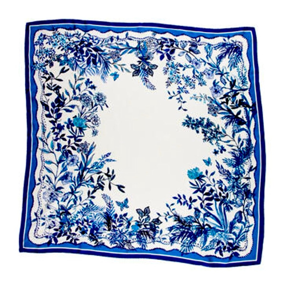 Sarah Flint Silk Garden Floral scarf